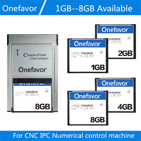 Onefavor Flash compacto tarjeta CF adaptador Pcmcia 1GB 2GB 4GB tarjeta de memoria de 8GB para CNC IPC máquina de control numérico ► Foto 1/6