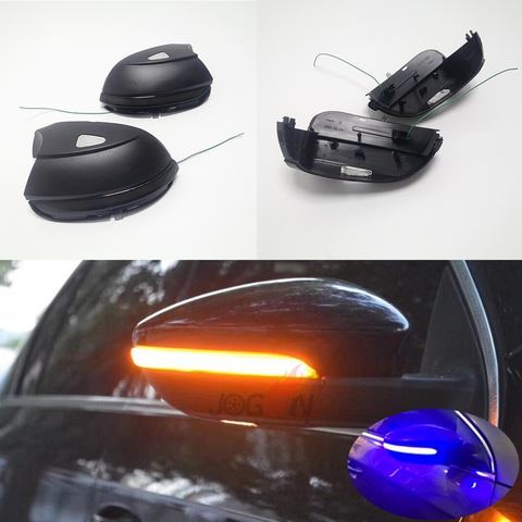 Luz LED de señal de giro dinámica, indicador secuencial de espejo lateral para Volkswagen VW Passat B7 CC Scirocco Jetta MK6 EOS Beetle R ► Foto 1/6