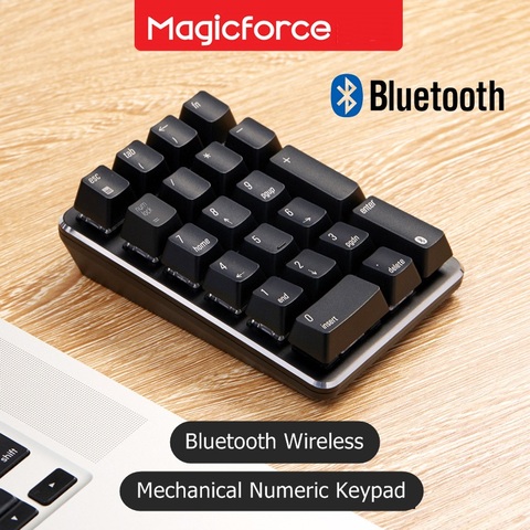 MAGICFORCE 21-Teclado mecánico inalámbrico con Bluetooth, teclado numérico para escritorio, Notebook, tableta, Gateron Cherry, nuevo ► Foto 1/6