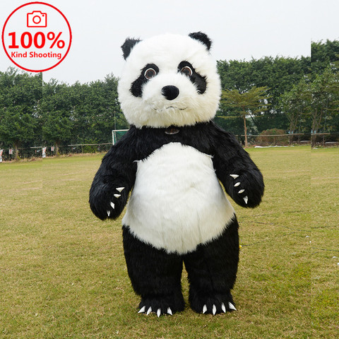 Panda trajes publicidad Cosplay felpa de dibujos animados traje alto personalizar para adultos 2M/2,6 M/3M de la mascota ► Foto 1/6