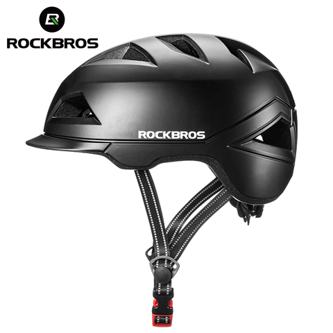 ROCKBROS-casco de bicicleta ultraligero moldeado integralmente, para deporte de bicicleta eléctrica, antisudor ► Foto 1/6