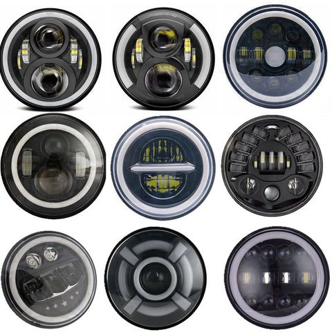 2X para Lada Niva 4x4 7 pulgadas H4 LED faro ojo con el ángulo de señal para VAZ 2101GAZ 24 UAZ 469 Toyota Jeep Wrangler JK Suzuki ► Foto 1/6