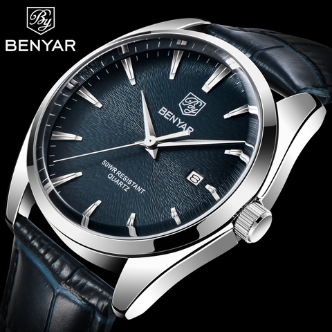 BENYAR-Reloj de cuarzo deportivo para Hombre, cronógrafo luminoso de marca de lujo, resistente al agua, japonés Miyata, nuevo, 2022 ► Foto 1/6