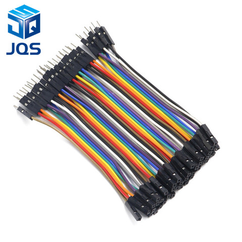 40 Uds 10cm 2,54mm 1pin 1p-1p macho a hembra cable de puente Dupont cable para arduino ► Foto 1/2