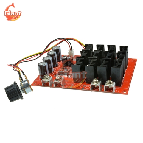 10-50V 60A controlador de velocidad del Motor de CC PWM HHO RC Control de velocidad de 12V 24V 48V 48V 3000W MAX regulador de voltaje de alta potencia Módulo regulador ► Foto 1/6