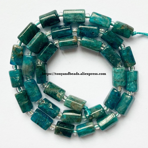 Cuentas espaciadoras de piedra para fabricación de joyas, faceteadas naturales azules de 7 pulgadas ► Foto 1/1