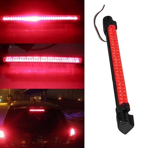 Luz LED de montaje alto para coche, lámpara de advertencia trasera de parada, 12V, 24 LED, roja, tercera, luz de freno, estacionamiento, superbrillante, larga vida ► Foto 1/6