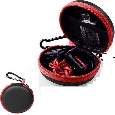 HAOBA accesorios para auriculares bolsa de almacenamiento de audífonos se puede almacenar Cable U disco de auriculares con un botón ► Foto 1/4