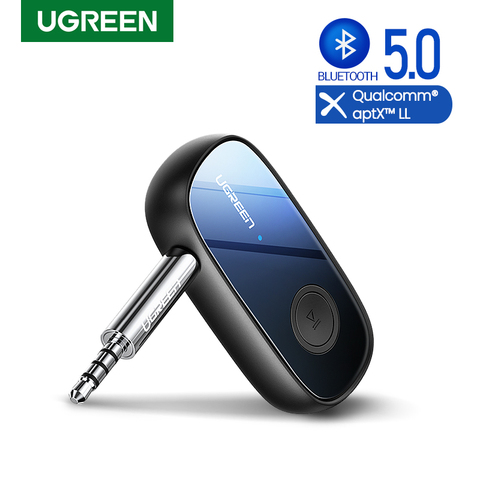 Ugreen-Adaptador receptor de audio inalámbrico por bluetooth 5.0, con clavija AUX LL 3.5mm aptX Jack, auriculares, micrófono 3.5, para coche, para PC ► Foto 1/6