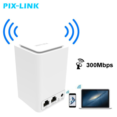 300 Mbps WiFi Range Extender Wireless Router/Repetidor/AP/Mini WPS red dual incorporado Antenas con RJ45 2 puerto wi-fi Router ► Foto 1/6