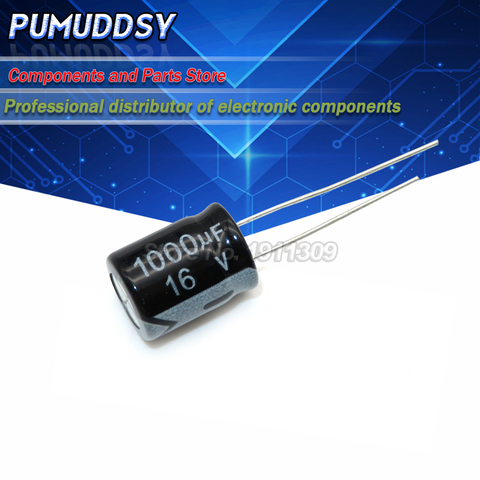 10 Uds condensador electrolítico 16V1000UF 16V 1000UF volumen 8*16MM ► Foto 1/1