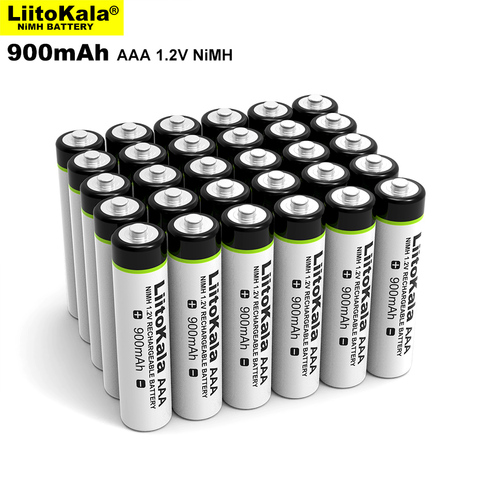 4-24 Uds LiitoKala Original AAA NiMH batería de 1,2 V 900mAh batería recargable para linterna juguetes de control remoto ► Foto 1/5