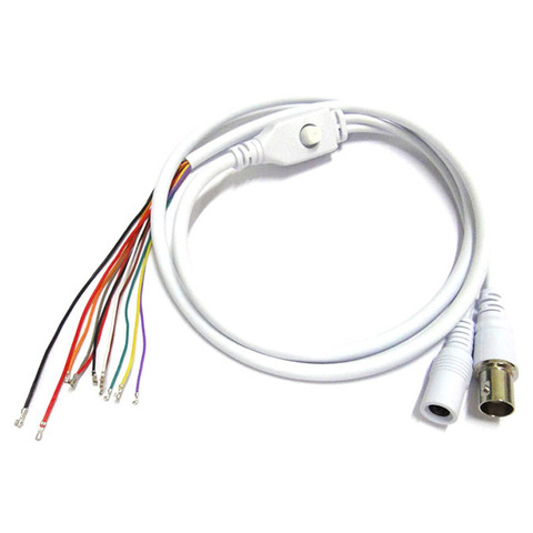 1,5 T 11Pin BNC Video DC12V Power OSD Control Pigtail Cable analógico CCTV Cámara módulo Board menú botón extremo cable, negro, blanco ► Foto 1/6