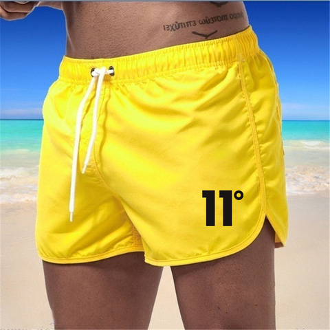 Nuevo verano playa Bard pantalones cortos de natación bañadores hombres para niños playa Shorts de baño corriendo Sexy trajes de baño de voleibol ropa interior de los hombres ► Foto 1/6