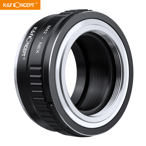 K & F CONCEPT M42-NEX M42 lente de montaje para Sony e-anillo adaptador de montura para Sony NEX e-mount NEX3 NEX5n NEX5t A7 A6000 Cámara ► Foto 1/6