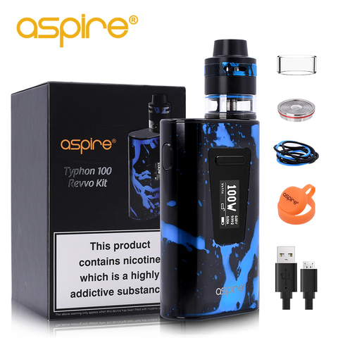 Cigarrillo electrónico aspirar tifón Revvo 100 W Vape Kit E Cig dispositivo con 5000 mah batería incorporada y 2 ML revvo del atomizador del tanque ► Foto 1/6