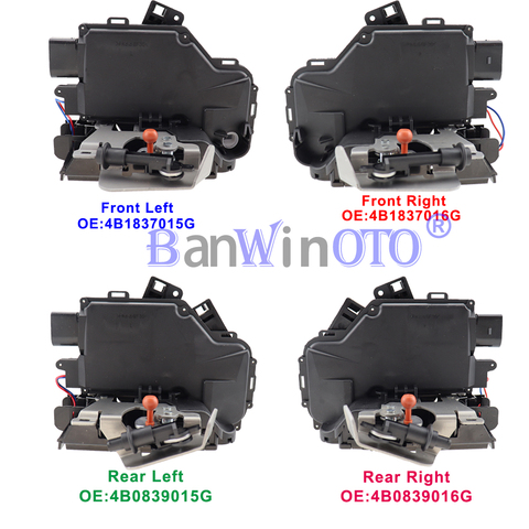 Cerradura de la puerta de cierre delantero trasero izquierdo derecho lado para Audi A6 4B C5 1998-2005 alta calidad 4B1837015G 4B1837016G 4B0839015G 4B0839016G ► Foto 1/6