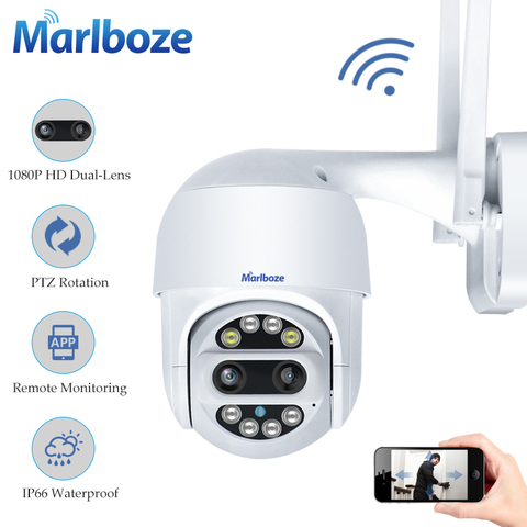 1080P PTZ lente Dual Wifi Cámara al aire libre seguimiento automático de la nube casa cámara IP de seguridad 2MP Zoom cámara domo CCTV vigilancia ► Foto 1/6