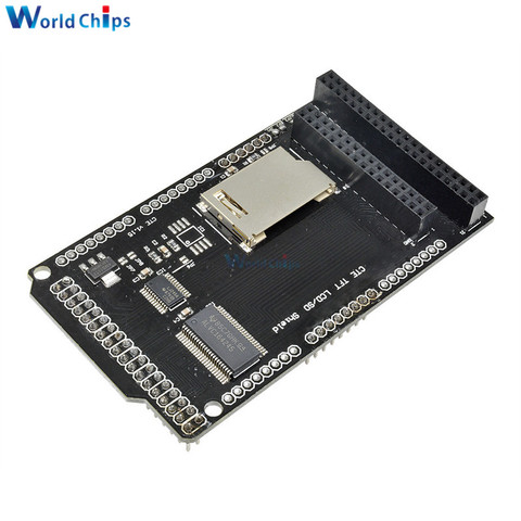 2,8 TFT de 3,2 pulgadas/SD Shield Módulo de placa de expansión Junta de Desarrollo Arduino debido mega 2560 módulo LCD de adaptador de tarjeta SD. ► Foto 1/6