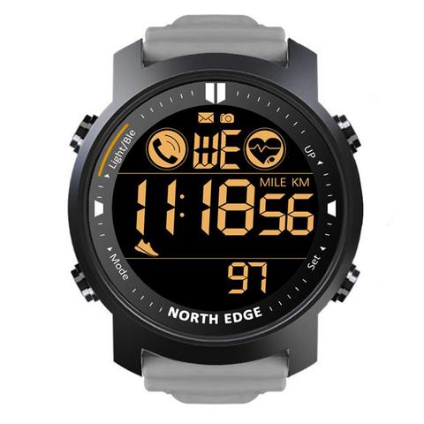 NORTH EDGE-reloj inteligente LAKER para hombre, deportivo, resistente al agua hasta 50M, Monitor de ritmo cardíaco durante el sueño, podómetro, para iOS y Android ► Foto 1/6