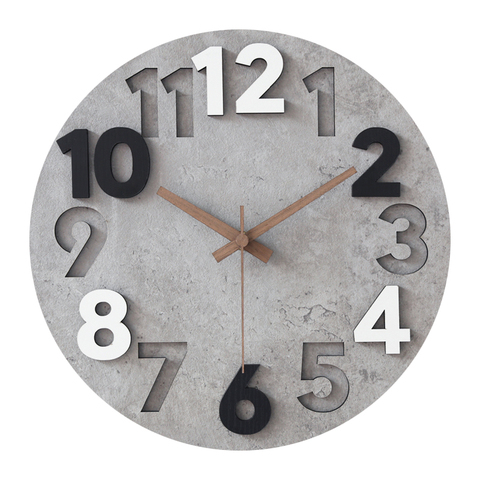 Reloj de pared 3d moderno mecanismo de madera, silencioso, de lujo, para decoración de pared del hogar, sala de estar, regalo de Zegar Scienny FZ322 ► Foto 1/6