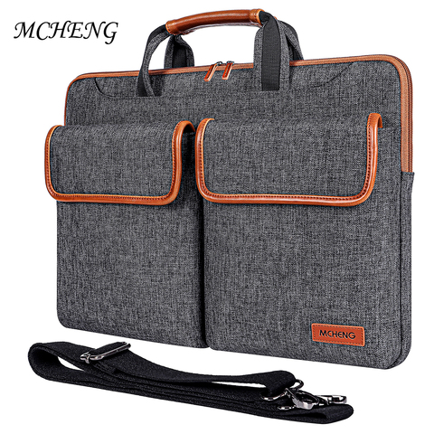 MCHENG-funda multiusos con mango para ordenador portátil, bolsa para computador de 10, 13, 14, 15,6 y 17 pulgadas, DELL, APPLE, asus ► Foto 1/6