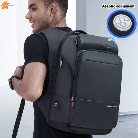 Mochila personalizada para hombre, de gran capacidad bolso de viaje, mochila impermeable para portátil, bolsa de viaje de desinfección, bolsa deportiva multifuncional ► Foto 1/6