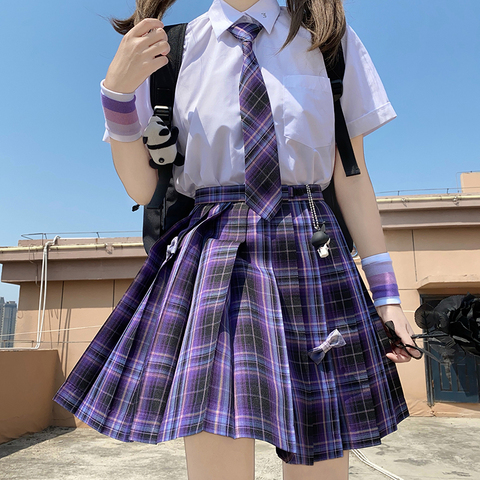 Falda plisada de Escuela Japonesa para minifalda de rejilla de Anime, uniformes Jk, de Sailor, cortas para Cosplay de estudiantes - Historial de precios y revisión | Vendedor