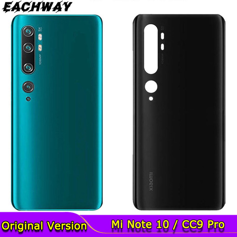 Nuevo para Xiaomi Mi Note 10 pro de la cubierta de la batería para cristal de puerta trasera carcasa para xiaomi Mi note 10 mi cc9 pro Tapa de la batería ► Foto 1/6