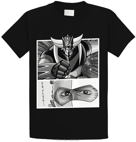 NOVEDAD DE VERANO Goldorak camiseta Goldorak y Actarus camisetas nueva moda para hombre Camiseta de manga corta de algodón Harajuku ► Foto 1/2