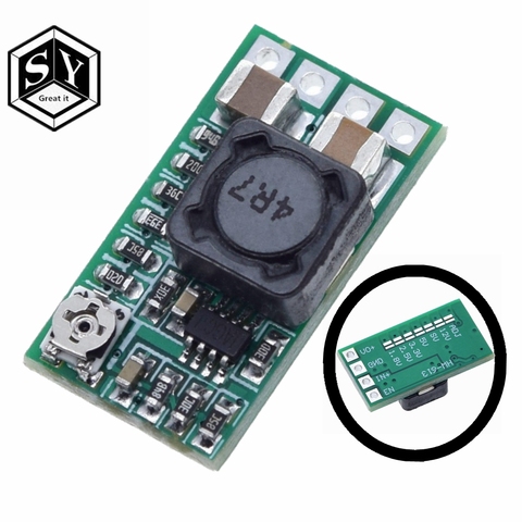 Módulo de fuente de alimentación reductor de voltaje ajustable, convertidor de DC-DC Mini de 12-24V a 5V, 3A, 97.5%, 1,8 V, 2,5 V, 3,3 V, 5V, 9V, 12V, 1 Uds. ► Foto 1/6