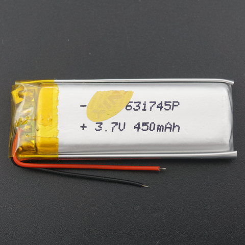 XINJ 3,7 V 450 mAh batería de polímero de litio Li po li ion celular 631745 para GPS Sat Navy E-book grabador de conducción auricular bluetooth ► Foto 1/5