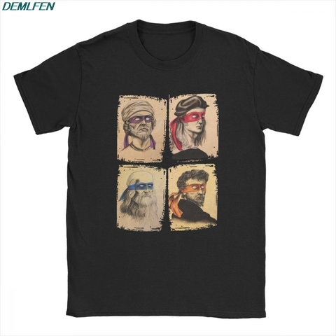 Camiseta de tortugas de ciencia para hombre, camiseta de manga corta Ninja mutante, camiseta de Humor, camisetas divertidas de algodón con cuello redondo, camiseta estampada ► Foto 1/3