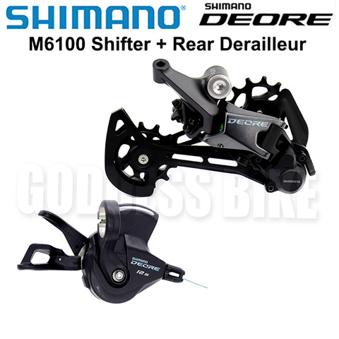 SHIMANO-Grupo de cambios DEORE M6100 para bicicleta de montaña, desviador trasero de 1x12 velocidades, M6100 ► Foto 1/3