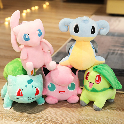 Regalos para el nuevo año Anime muñeca pokemoned Charmander Squirtle Bulbasaur de felpa muñeca | Pokemon Mewtwo Jigglypuff de peluche juguetes de peluche ► Foto 1/6