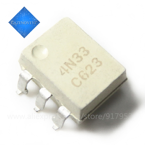 10 unids/lote EL4N33 4N33M 4N33 DIP-6 SMD-6 fotodarlington optoacoplador en Stock ► Foto 1/2