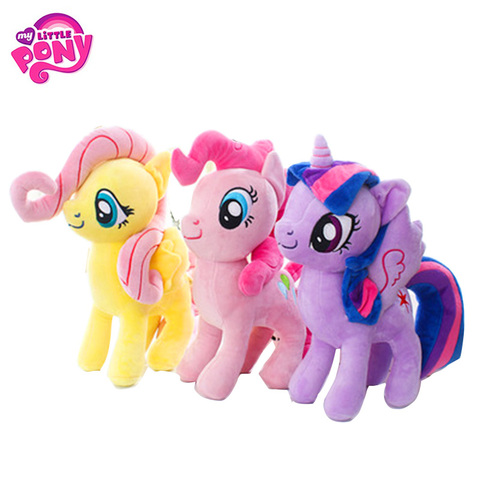 Peluche de My Little Pony de 22- 40cm para niñas, muñeco de peluche, Pinkie Pie, Rainbow Dash Movie y TV unicornios de juguete, la amistad es mágica ► Foto 1/6
