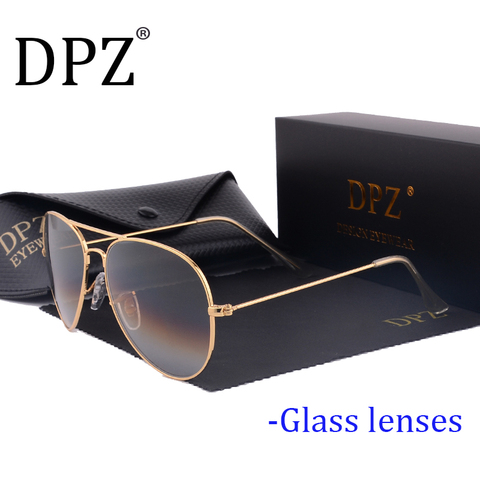 Dpz-Gafas de sol con gradiente para hombre y mujer, lentes de cristal G15 de 58mm 3025 con espejo, marca de moda, 2022, UV400 ► Foto 1/6