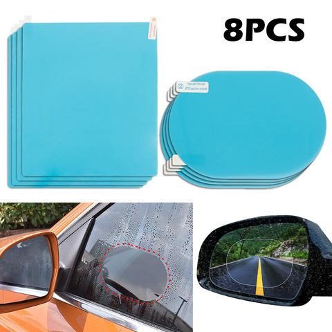 Espejo retrovisor para coche película protectora Anti niebla lluvia ventana claro impermeable protector para espejo retrovisor película de accesorios de automóviles ► Foto 1/6