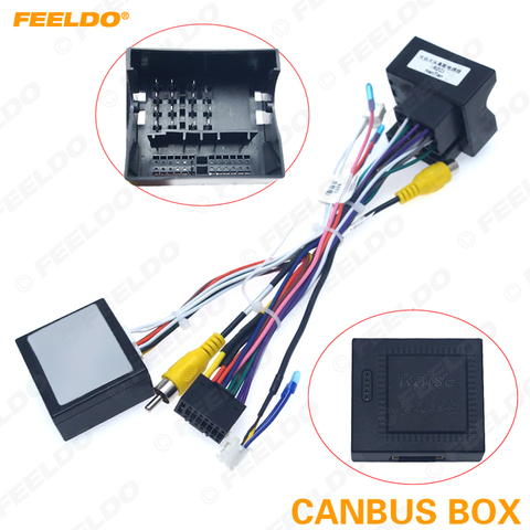 FEELDO Android reproductor multimedia para coche Navi Radio CANBUS caja con cable arnés para Volkswagen Golf/5/6/Polo/Passat/Jetta/Tiguan/Touran/Skoda ► Foto 1/6