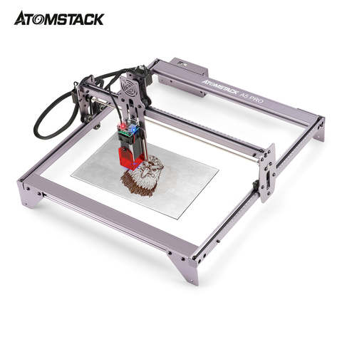 ATOMSTACK-grabador láser A5 Pro, 40W, CNC, máquina cortadora de grabado láser artesanal con tamaño de 410x400, enfoque fijo, se envía después de 5,10 ► Foto 1/6