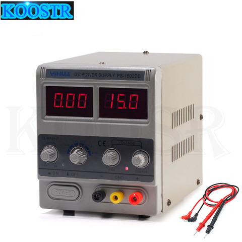 YIHUA 1502DD Mini fuente de alimentación de laboratorio ajustable Digital para reparación de teléfonos 15V 2A regulador de voltaje conmutación DC fuente de alimentación ► Foto 1/6