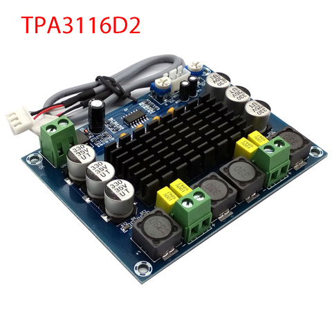 24V DC 12V 120W * 2 TPA3116D2 TPA3116 de doble canal Digital de clase D placa amplificadora de Audio ► Foto 1/4