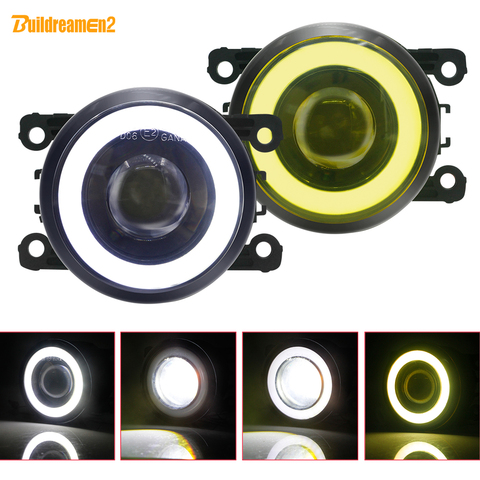 2 piezas de luz antiniebla delantera para automóvil con ojo de Ángel DRL lámpara de niebla llevada 12V para Suzuki Jimny Grand Vitara Swift SX4 Splash Ignis Alto XL7 ► Foto 1/6