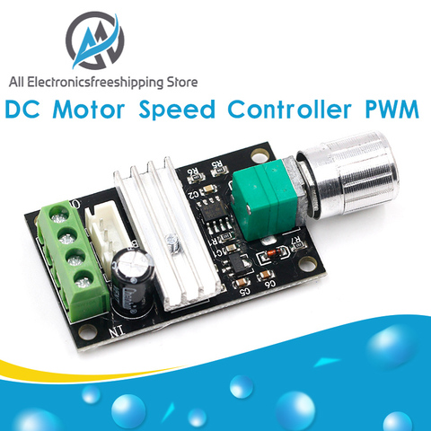 Potenciómetro de control de velocidad Variable, regulador de velocidad ajustable, ON/OFF, DC 6 a 12 V 24 V 28VDC 3A 80 W PWM ► Foto 1/6