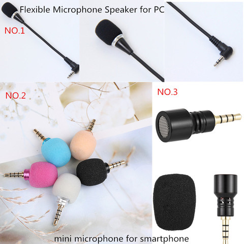 Mini micrófono omnidireccional portátil para teléfono móvil o Pc, 3,5mm, conector para teléfono inteligente ► Foto 1/6