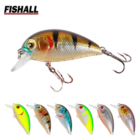 Hypnose-Mini señuelo de manivela pequeña 38F, 38mm, 4,1g, profundidad flotante, 1,0 m, Crankbait Wobbler, aparejos para lubina ► Foto 1/6