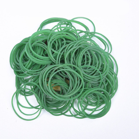 100 unids/pack verde bandas de goma D38mm elástico fuerte banda Oficina para la escuela de suministro Industrial de papelería de embalaje Supl ► Foto 1/6