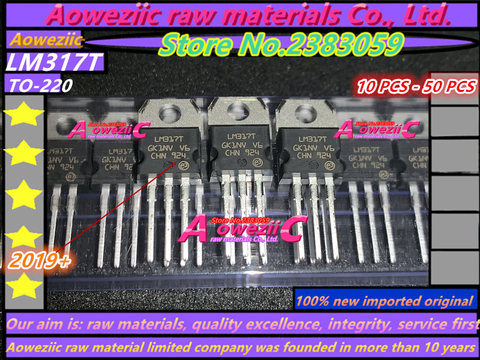 Aoweziic 2022 + 100% nuevo importado original LM317T LM317 a-220 de tres terminales regulador ajustable 1,2 V-37V ► Foto 1/2