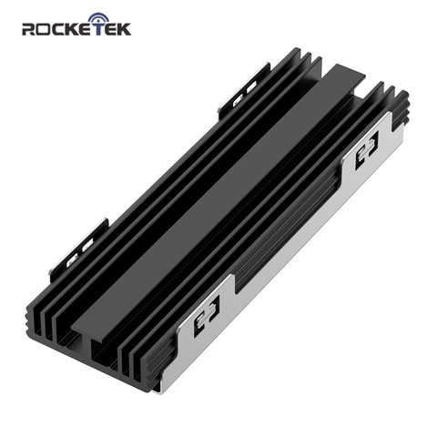 Rocketek M2 disco duro de estado sólido disipador de calor radiador refrigeración silicona almohadillas térmicas enfriador para M2 NVME SATA NGFF 2280 pci-ssd ► Foto 1/6